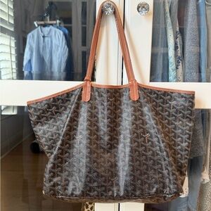 Goyard Black and Brown St-Louis Tote Bag PM